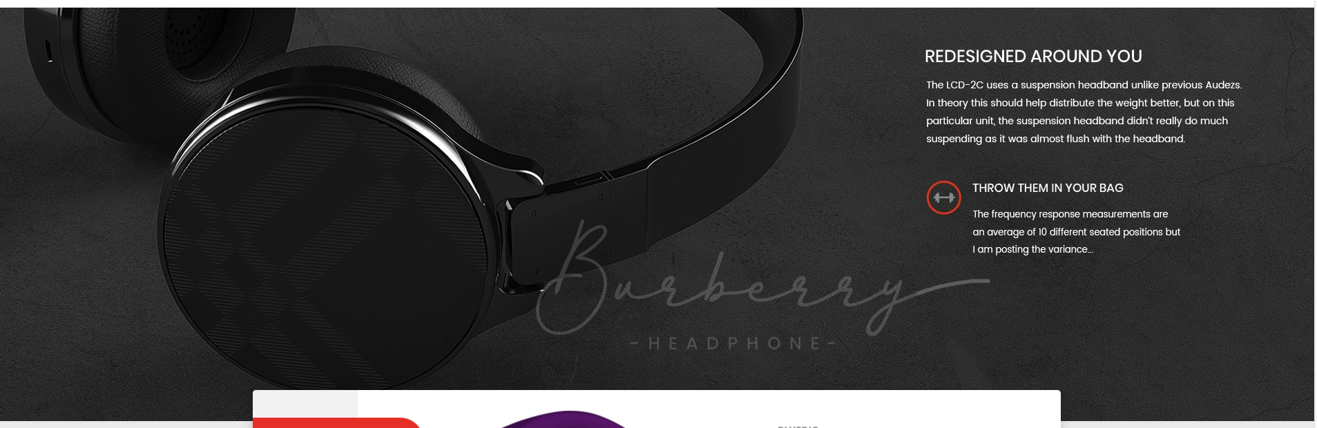 Headphones Banner Parallax Section